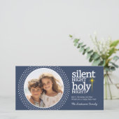 夜静か聖夜クリスチャン・クリスマス シーズンカード (スタンド正面)