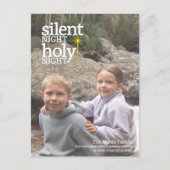 夜静か聖夜クリスチャン・クリスマス シーズンポストカード (正面)