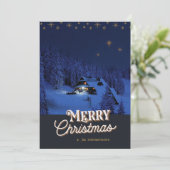 夜静か聖夜クリスマスフォトカード シーズンカード (スタンド正面)