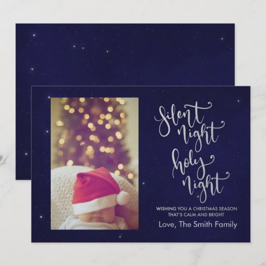 夜静か | クリスマスカード (正面/裏面)