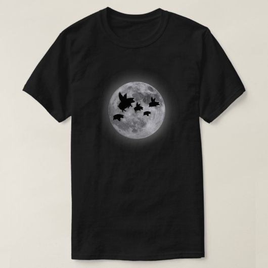 夜飛ぶ豚 Tシャツ (デザイン正面)