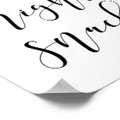 夜食の結婚看板 ポスター (角)