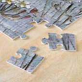 夜食を待っているカワセミ ジグソーパズル (側面)