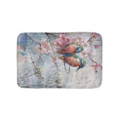 夜食を待っているカワセミ バスマット (正面)