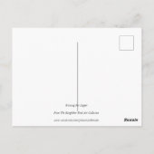 夜食を待っているカワセミ ポストカード (裏面)