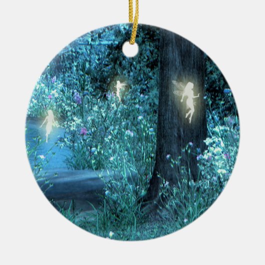 夜魔法の妖精飛行Orniment セラミックオーナメント (正面)