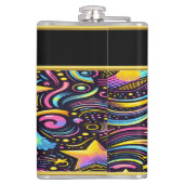 夜鮮やかの空を渦巻く宇宙模様 フラスク (裏面)