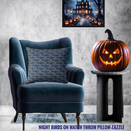 夜鳥の見張り クッション