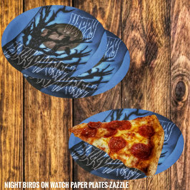 夜鳥の見張り ペーパープレート