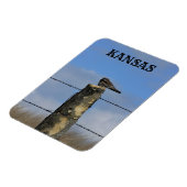 夜鷹が石柱の磁石で眠る マグネット (左側)