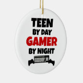夜10代ののデイゲーマー セラミックオーナメント (右)