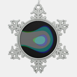 夜1059 スノーフレークピューターオーナメント