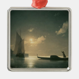 夜1843年までに海のGondolier メタルオーナメント