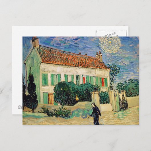 夜1890年のフィンセント・ファン・ゴッホ|のホワイトハウス ポストカード (正面/裏面)