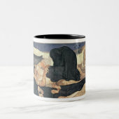 夜1890年(キャンバスの油) ツートーンマグカップ (中央)