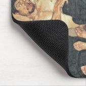 夜1890年(キャンバスの油) マウスパッド (コーナー)