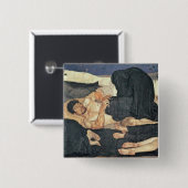 夜1890年(キャンバスの油) 缶バッジ (正面&裏面)