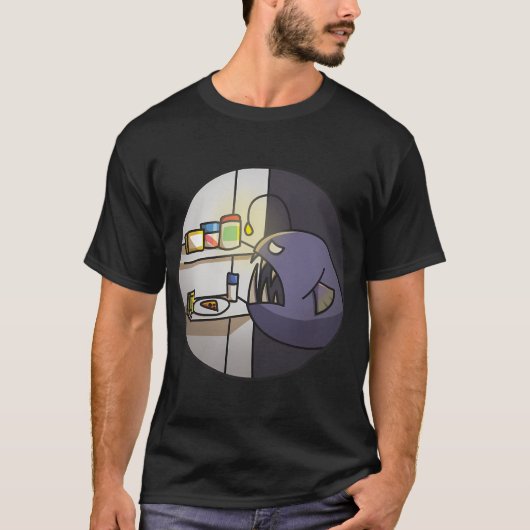 夜3時のアンコウ Tシャツ (正面)