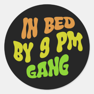夜9時就寝部 ラウンドシール