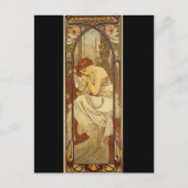 夜-アルフォンス島のミュシャによる… ポストカード (正面)