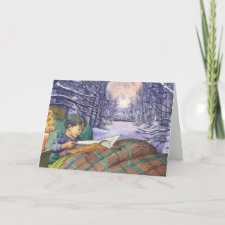 "夜"クリスマスカード照らして下さい シーズンカード