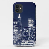 夜、ニューヨークシティのマンハッタンスカイライン Case-Mate iPhoneケース (裏面)