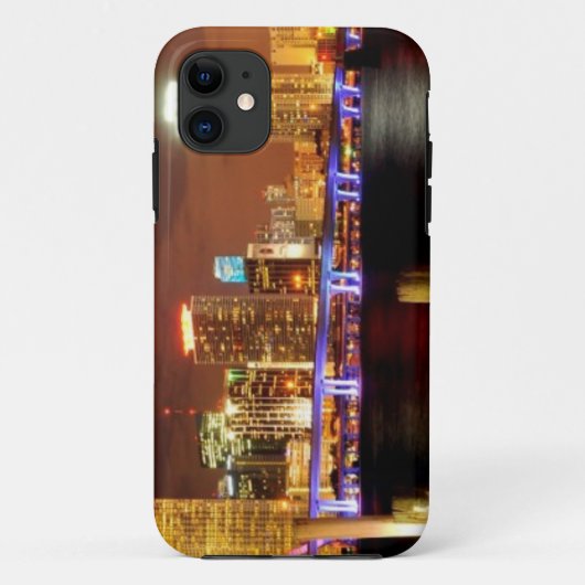 夜、フロリダのマイアミのスカイライン Case-Mate iPhoneケース (裏面)