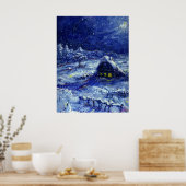 夜。冬。ロシア ポスター (キッチン)