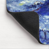 夜。冬。ロシア マウスパッド (コーナー)