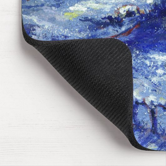 夜。冬。ロシア マウスパッド (コーナー)