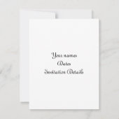 夜-色のエッフェル塔 招待状 (裏面)