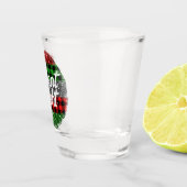 夜:静かクリスマスカスタムのクリスマス ショットグラス (右)