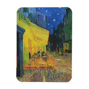 夜  1888年のゴッホ のカフェ台地 マグネット