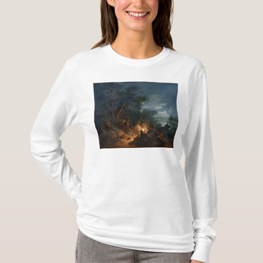 夜、c.1770の強盗による攻撃 tシャツ (正面)