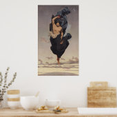 夜， c.1850-55 ポスター (キッチン)