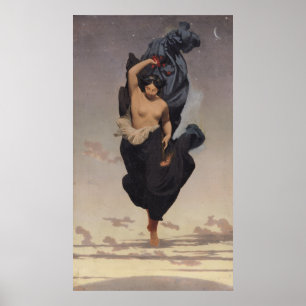 夜, c.1850-55 ポスター