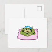 夜capで寝ている間に蛇 ポストカード (正面/裏面)