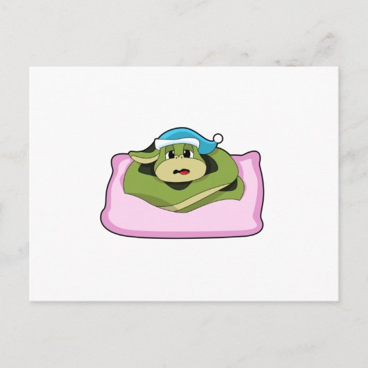 夜capで寝ている間に蛇 ポストカード (正面)