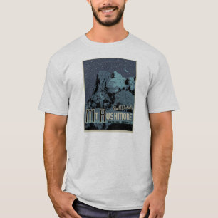 夜TシャツのMt Rushmore Tシャツ