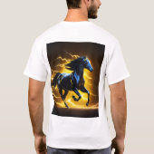 夢お洒落の馬Tシャツ Tシャツ (裏面)