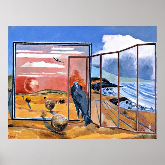 夢からの風景絵画Paul Nash著 ポスター (正面)