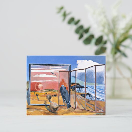 夢からの風景絵画Paul Nash著 ポストカード (スタンド正面)