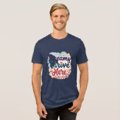 夢がここ繁栄 – 鮮やか & Upifting抽象芸術 トライブレンドTシャツ (正面全面)