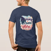 夢がここ繁栄 – 鮮やか & Upifting抽象芸術 トライブレンドTシャツ (裏面)