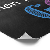 夢がプリント可能なゴールになる ポスター (角)