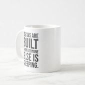 夢が実現 – 成功やる気を起こさせる コーヒーマグカップ (正面左)