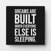 夢が実現 – 成功やる気を起こさせる フォトプラーク (正面)