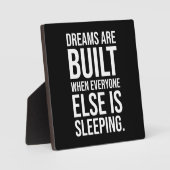 夢が実現 – 成功やる気を起こさせる フォトプラーク (正面)