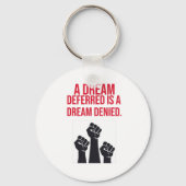 夢が延期されて夢が否定された引用文 キーホルダー (正面)