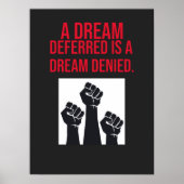 夢が延期されて夢が否定 ポスター (正面)